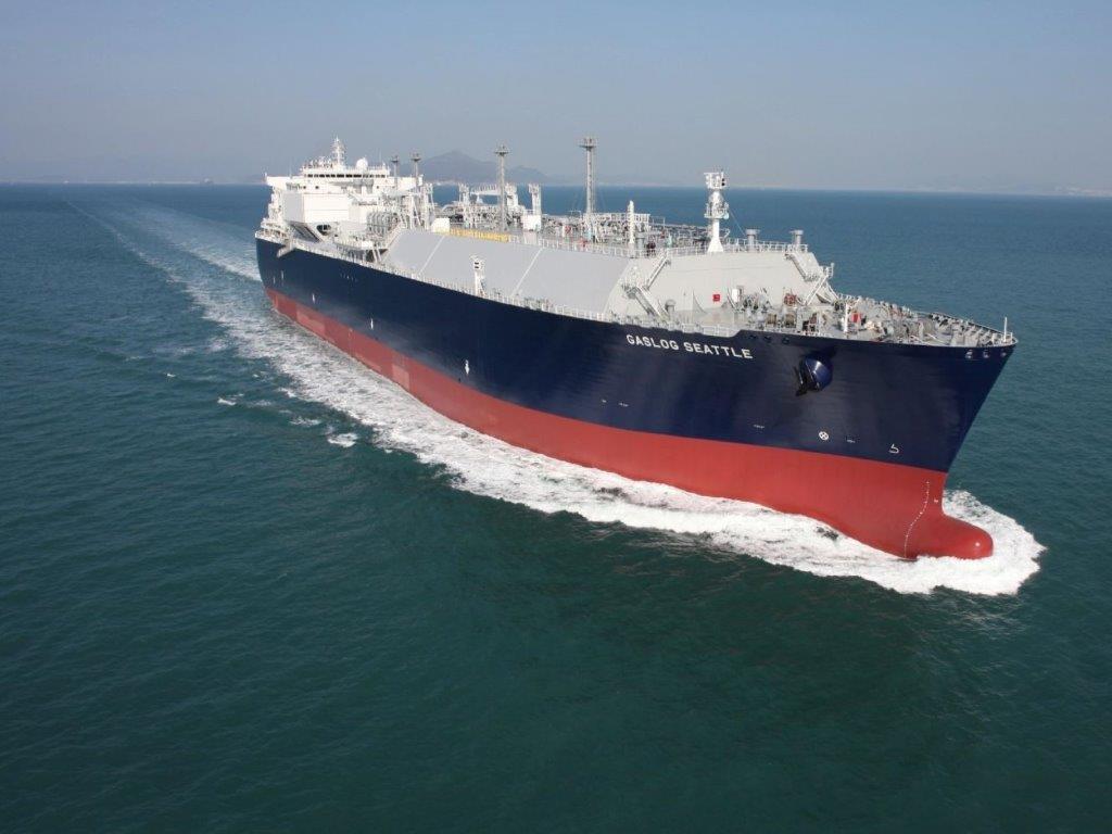 A GasLog LNG tanker. Image courtesy of GasLog.