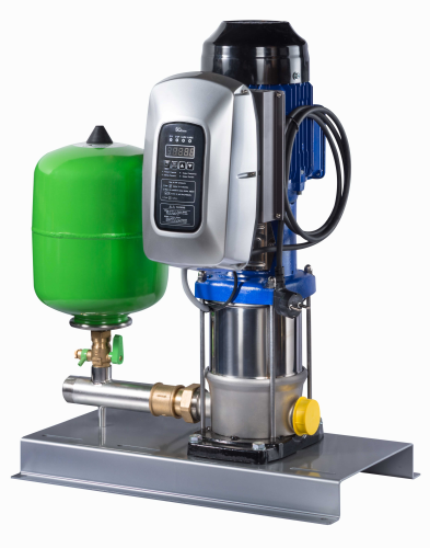 The new, fully automatic single-pump package pressure booster system Hya-Solo EV (KSB Aktiengesellschaft, Frankenthal)