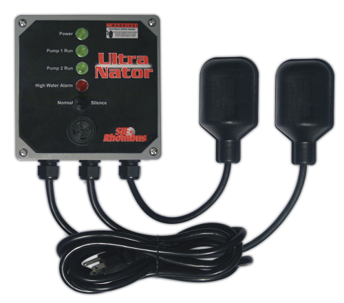 The Ultra Nator control and alarm system for duplex sump pump applications.