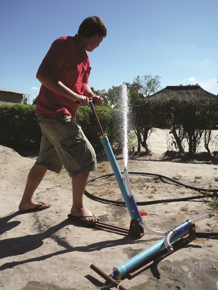 The low-tech Flexipump is easy and intuitive to operate.