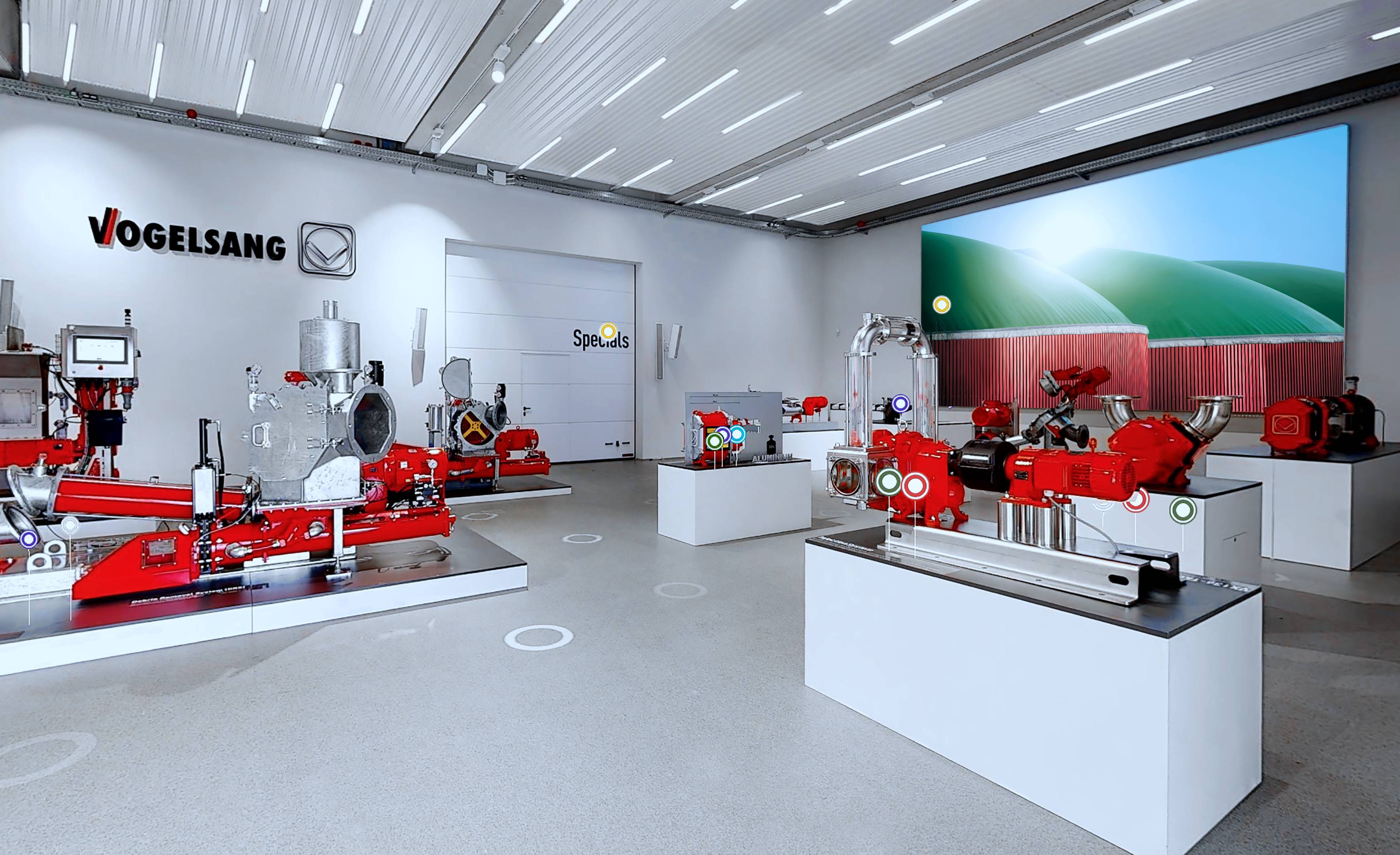 The virtual showroom offers a 360-degree view of its solutions for the biogas industry.