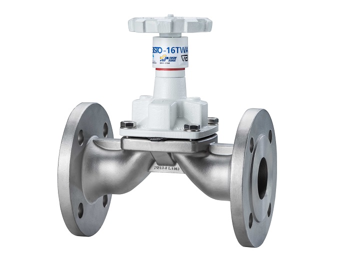 The SISTO-16TWA stainless steel diaphragm valve for drinking water applications. (Image: KSB SE & Co. KGaA, Frankenthal)