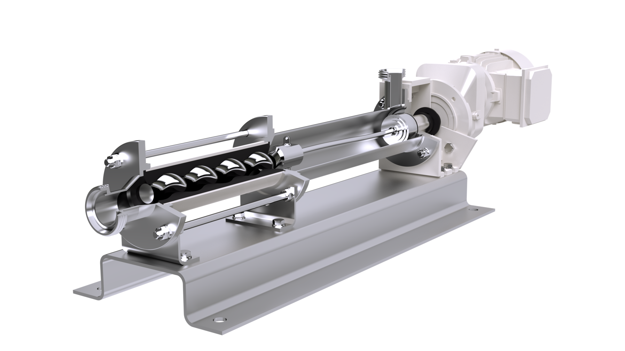 The BCF has a flexible rod drive train design, based on a flexible titanium shaft, the Flexrod, instead of a coupling rod with universal joints.