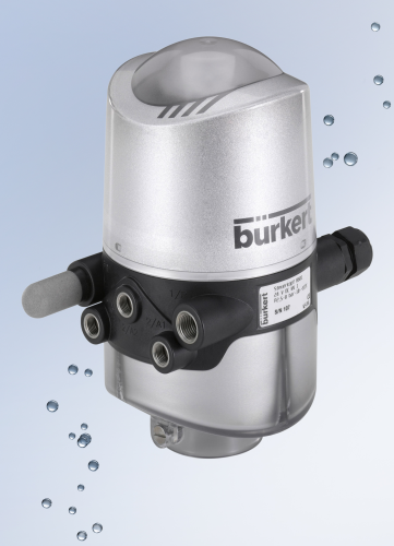 Control head 8681 for decentral automation of hygienic process valves.