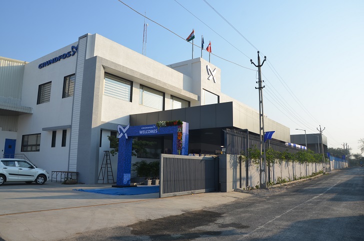 Under ~ stakåndet Rettidig Grundfos opens new manufacturing facility in India