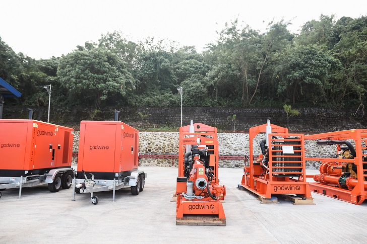Godwin pumps at Xylem’s new pump rental and services hub in the Philippines.