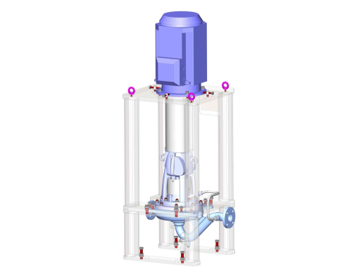 The Amarinth API 610 OH3 pump in the process of design for ZADCO.
