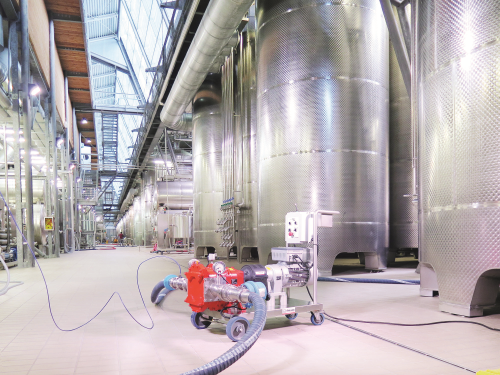 Vogelsang pumps are suitable for winemakers’ processes.