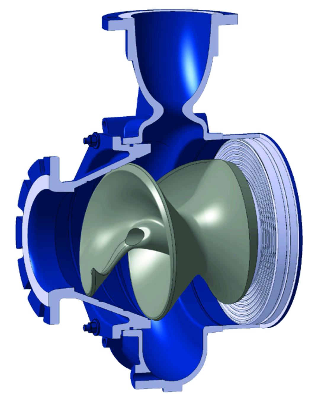 A Hidrostal Blue End Suction pump.