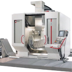 Figure 4. The milling machine used, the C50U by Hermle, permits rotational speeds of up to 18,000 rpm. Given the required traverse speeds in the range of 4000–6000 mm/min, it was highly suitable for the successful implementation of the project.