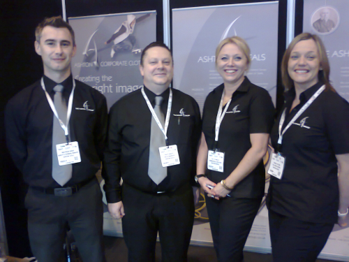 The Ashton Group at the NEC. Left to right: Mathew Wood, Philip Dooley, Zoë Fearnley and Sarah Taylor.