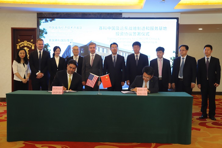 Signing ceremony for Circor China & Far-East Strategic Manufacturing & Service Center.