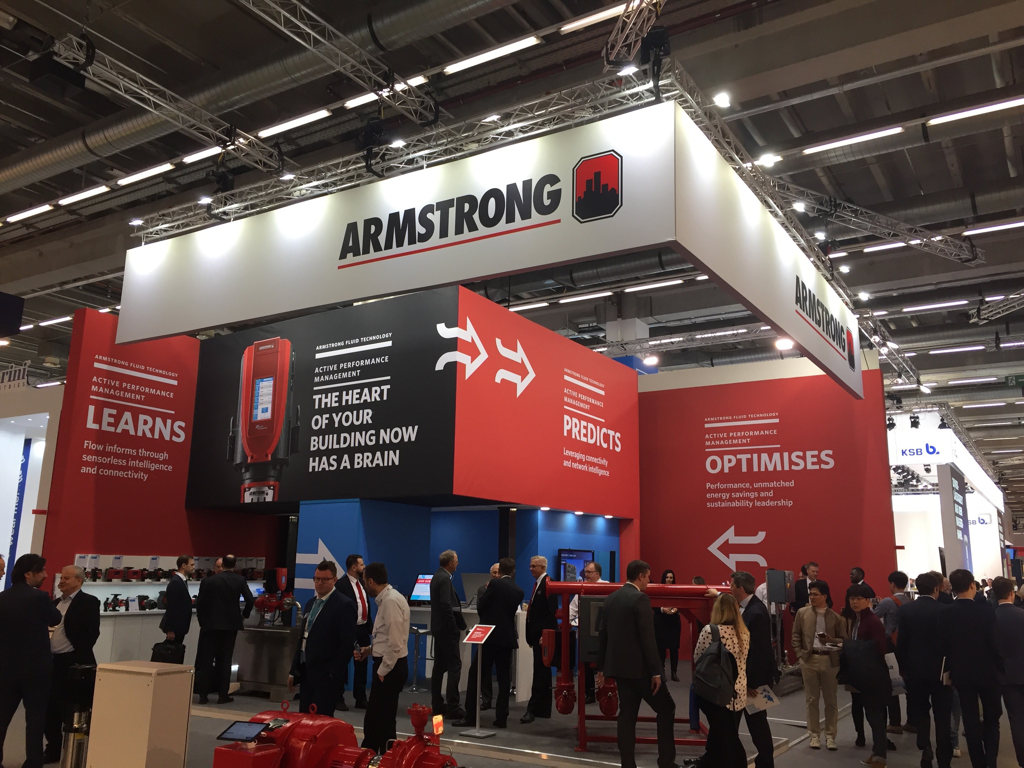 Visitors at the Armstrong stand at ISH in 2019.