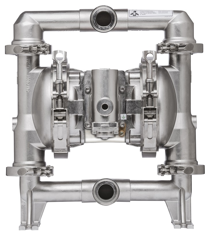 The ARO FDA-compliant pump now features a single-piece diaphragm with an over-molded design.