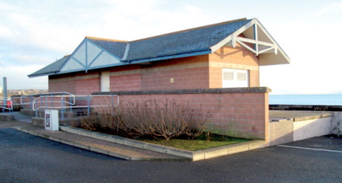 Figure 1. Charlotte Street Pumping Station is situated in a public car park on the Kirkcaldy seafront.