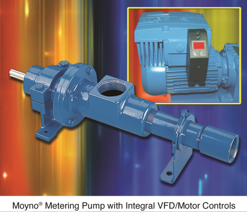 The Moyno metering pump with VDF/motor controls.