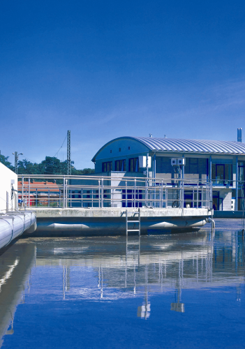 The sewage treatment plant in Saarbrucken-Brebach