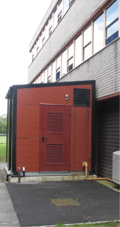 Figure 2. Another of the packaged plant rooms at Lancashire Constabulary's Hutton Hall Police Training Centre.