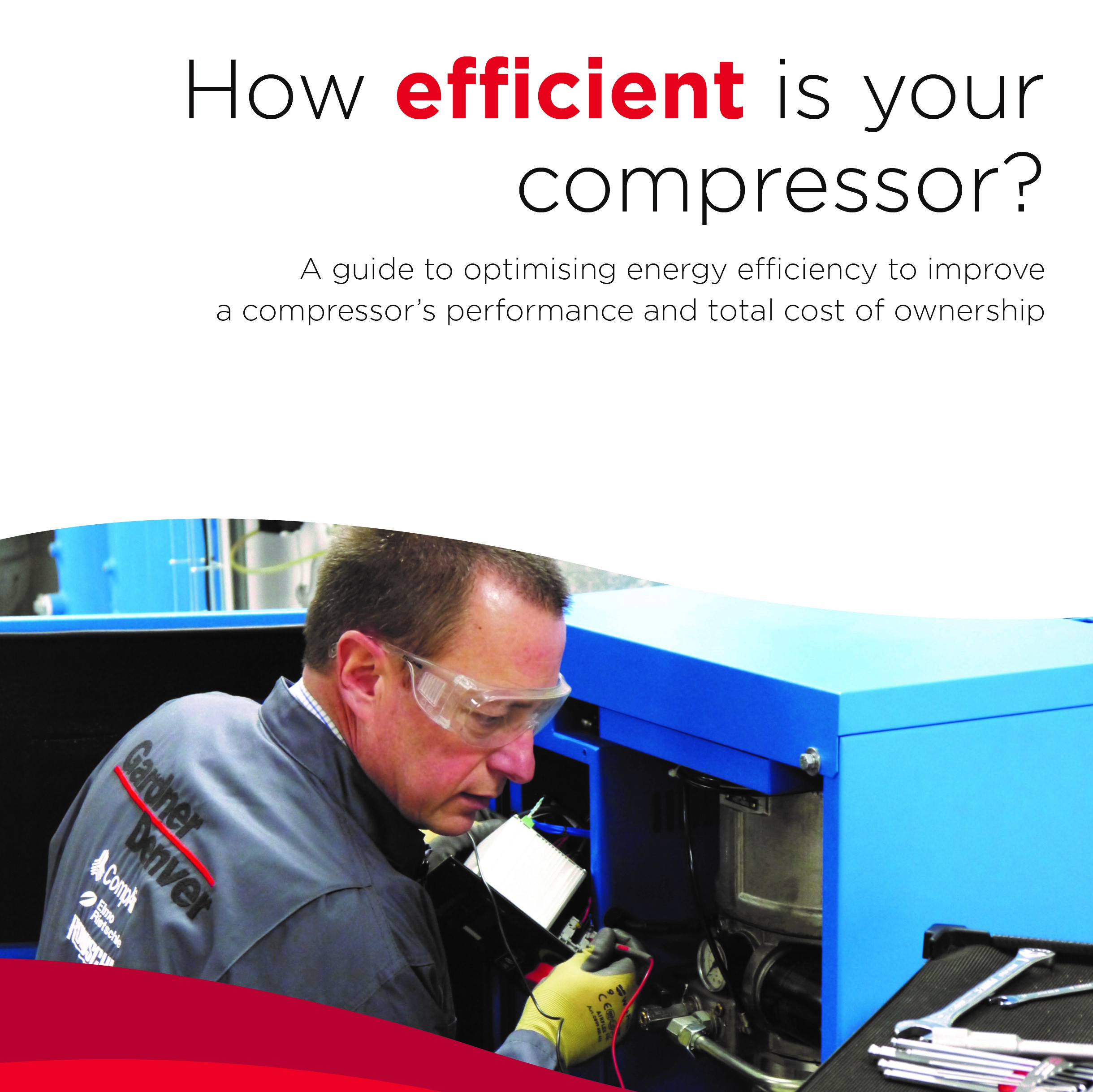 The guide highlights the common issues that can reduce a compressor’s overall efficiency.