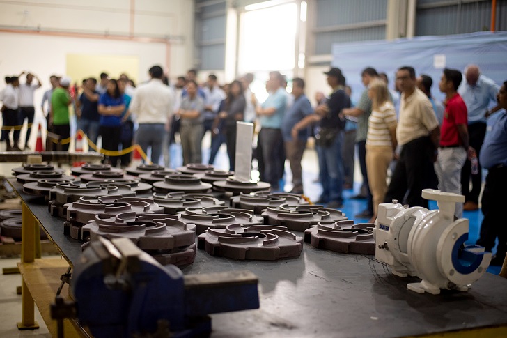 During the opening, attendees were given a tour of the new Semenyih facility. Image copyright Sulzer.