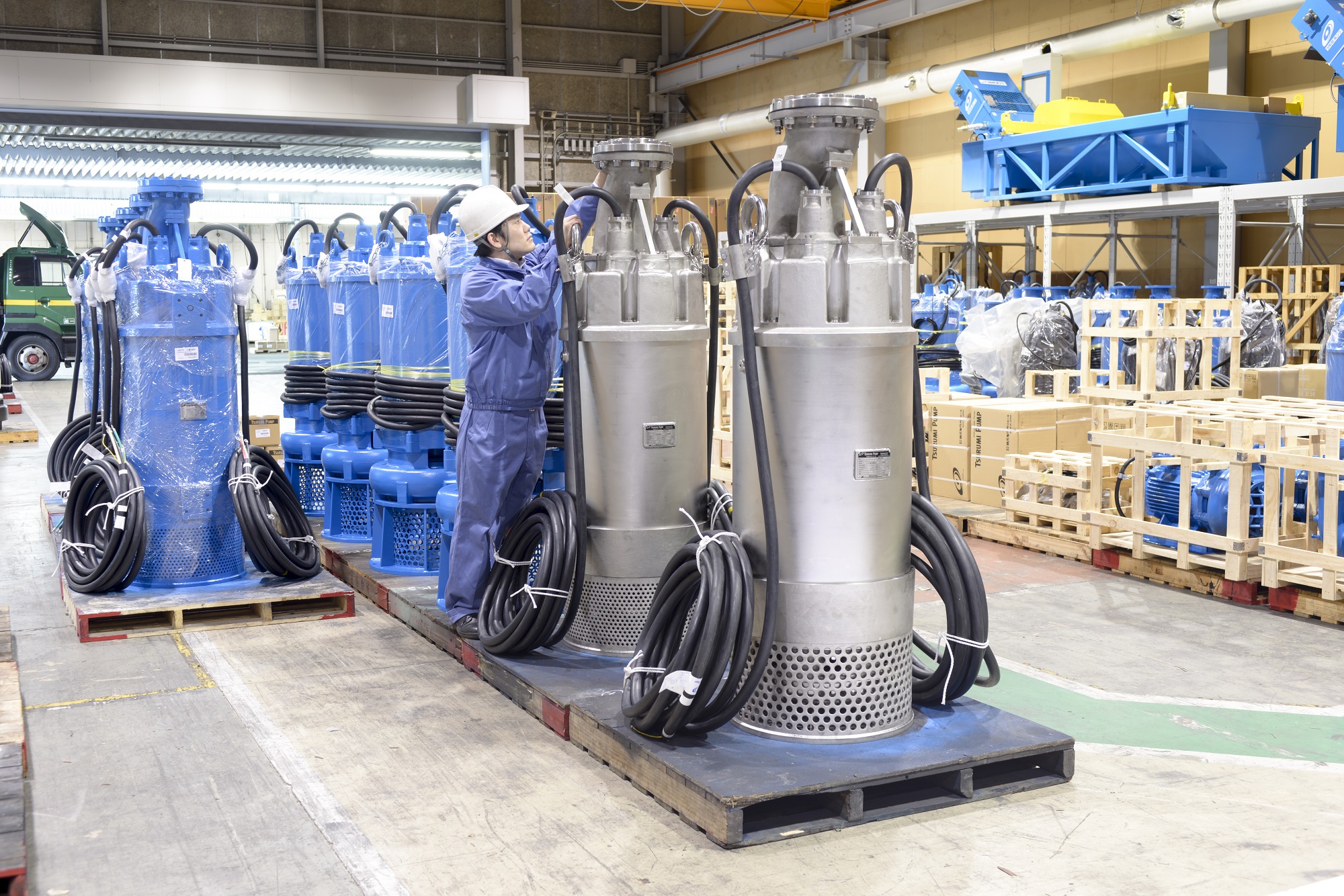 Pump production at Tsurumi´s main plant in Japan. (Image: Tsurumi)