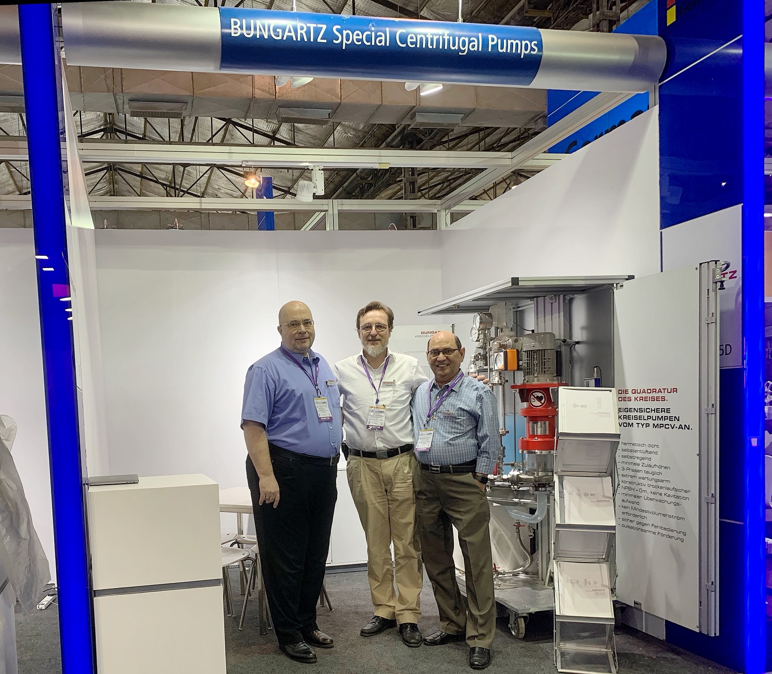 Left to right, Michael Wolf, regional director Asia-Pacific, Frank Bungartz, general manager and Anoop Misra, head of Bungartz Liaison, Mumbai.
