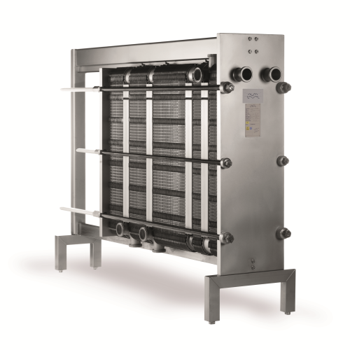 The Alfa Laval FrontLine gasketed plate heat exchanger.
