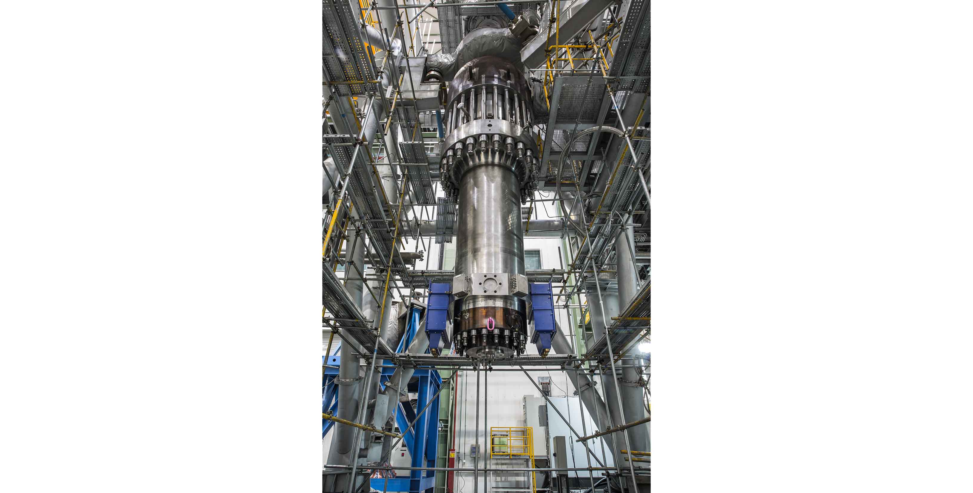 The prototype of the RUV reactor coolant pump has passed a large number of tests conducted at the test facility of the SEC-KSB joint venture in Shanghai. ©KSB SE & Co KGaA, Frankenthal.