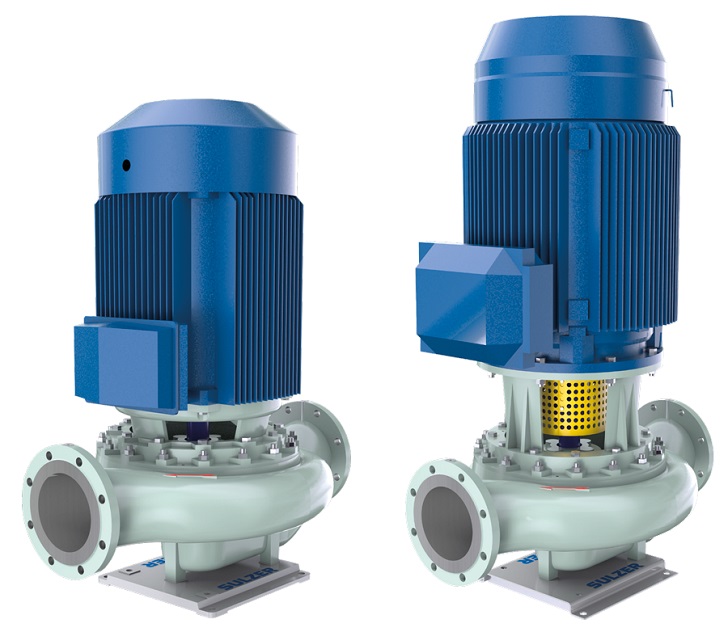 The monoblock design SIL pumps are available with integrated or IEC motors.