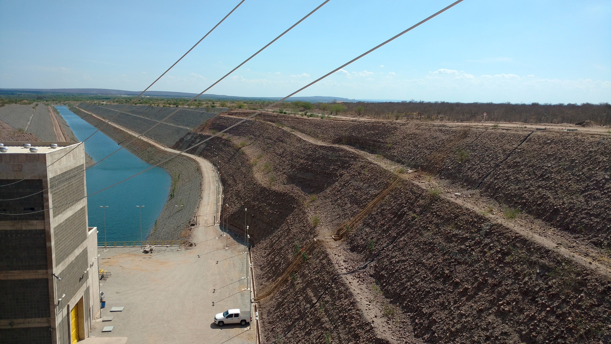 The pumps deliver water into a network of canals that has been 10 years in the planning.