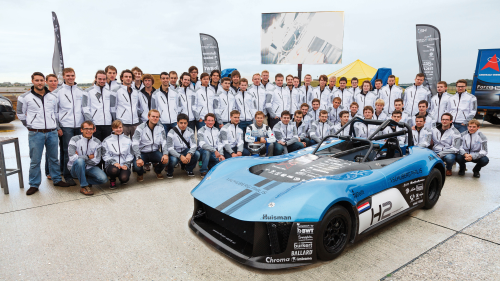 This hydrogen electric race car will attempt to break the record for fuel cell powered vehicles on the famous Nürburgring Nordschleife.