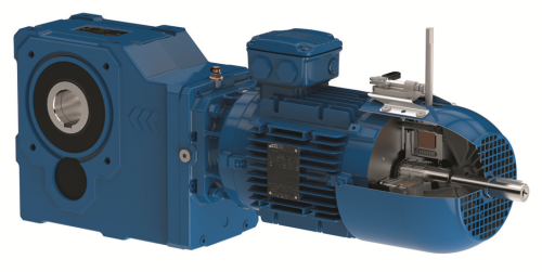 WATT helical bevel gears up to 20,000 Nm with the new WEG modular IE3 motor.