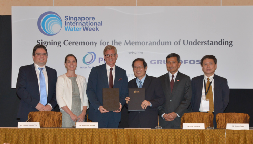 The MOU was signed by Tan Yok Gin, PUB Deputy Chief Executive (Operations) and Grundfos’s Poul Due Jensen. Singapore’s Environment and Water Resources Minister Dr Vivian Balakrishnan, and the Danish Environment Minister Kirsten Brosbøl attended the signing ceremony.