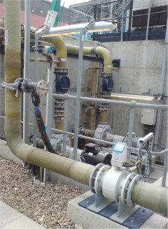 The light gypsum slurry is transferred to the wastewater treatment plant, after which the treated wastewater is disposed of.