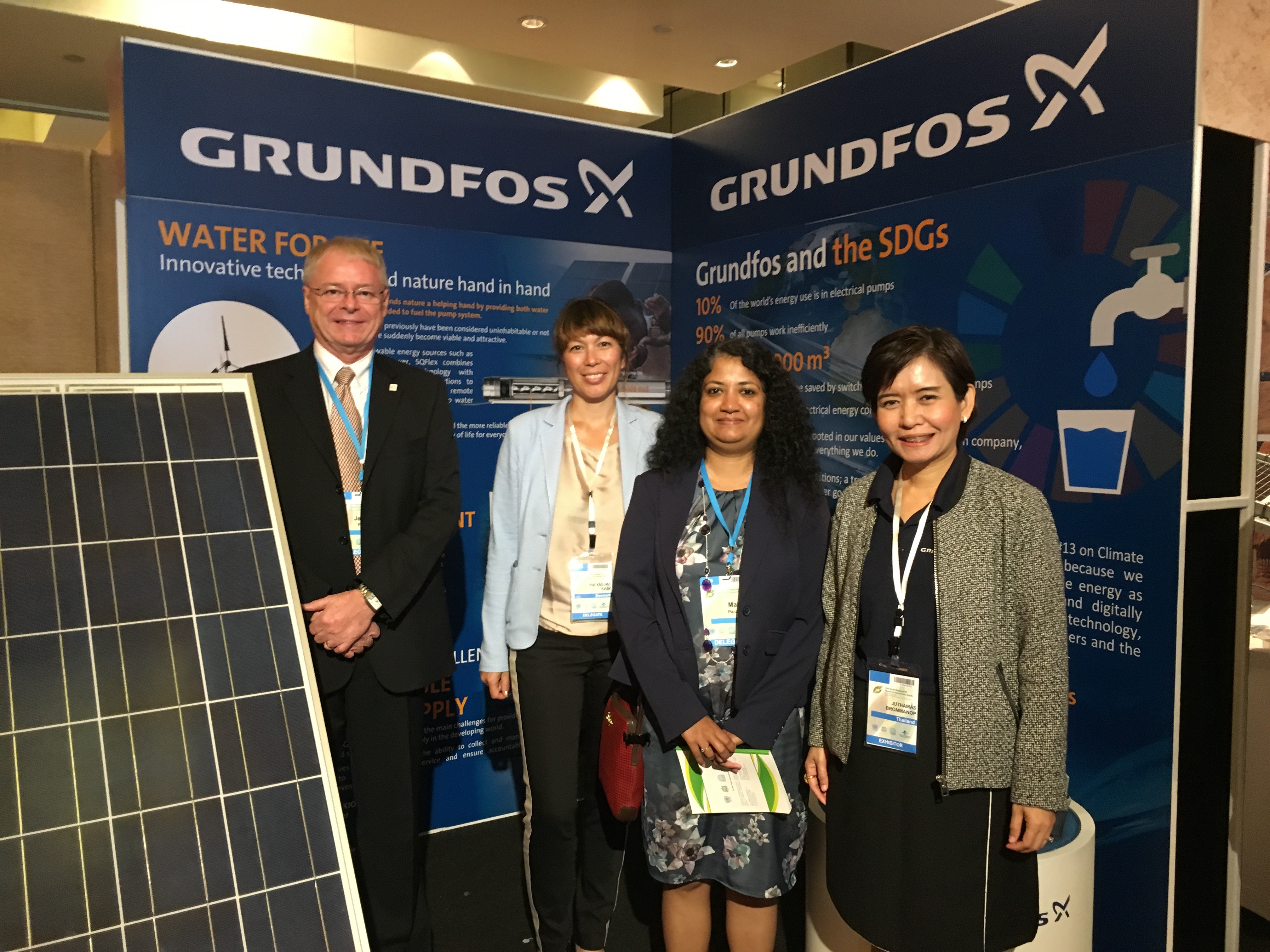 The Grundfos team at the Ninth Regional 3R Forum in Asia and the Pacific.