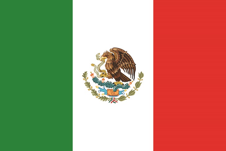 Mexican national flag. Image: Comet Design/Shutterstock.com.