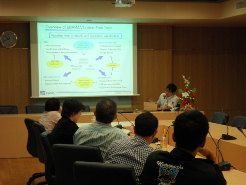 An Ebara seminar at Thammasat University in Thailand.