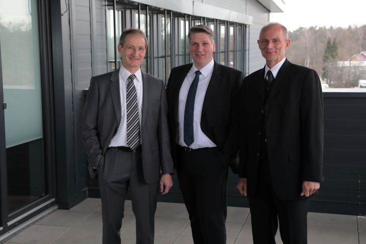 Vogelsang managing directors Harald Vogelsang, David Guidez and Hugo Vogelsang.