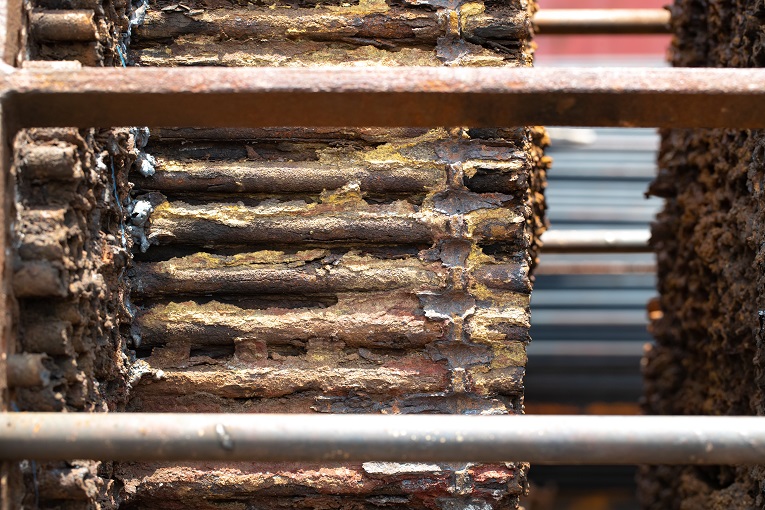 Fouling deposits can occur on the tube- and shell-sides of the heat exchanger depending on the materials being handled.
