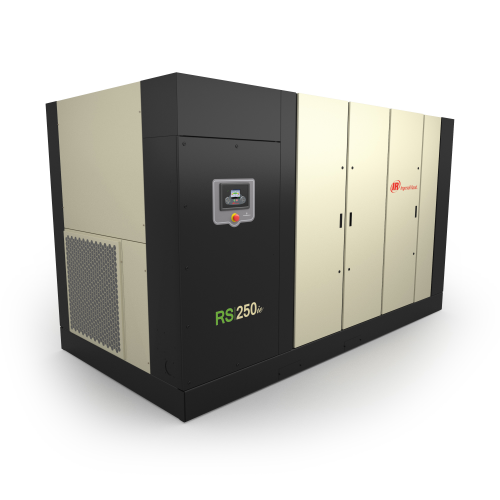 Ingersoll Rand's RS250 fixed- and variable-speed models maximize uptime for high-capacity compressed air needs.