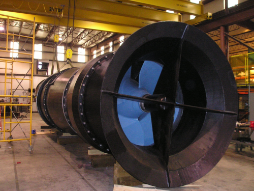Figure 4: The refurbished CCW pump and impeller.