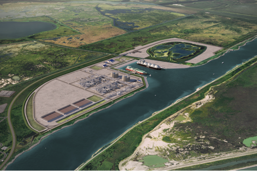 Port Arthur LNG rendering