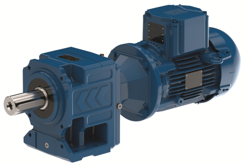 WEG's explosion-proof geared motor with a Watt Drive helical gear unit coupled to a W22X motor.