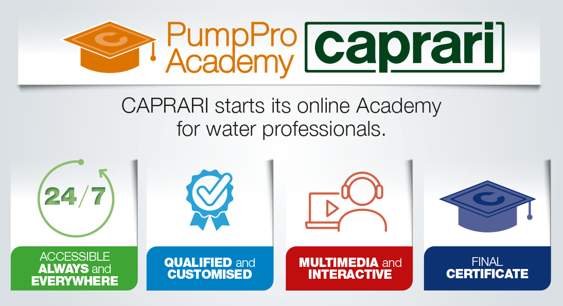 The new project, designed in-house at Caprari, is based on multimedia learning modules covering theory and practice.