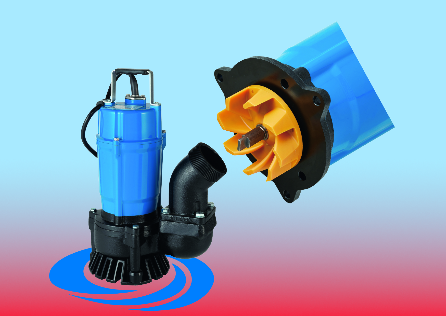 Tsurumi’s new HS3.75SL submersible pump for dewatering tasks has a small, energy efficient motor with an output of 750 w.