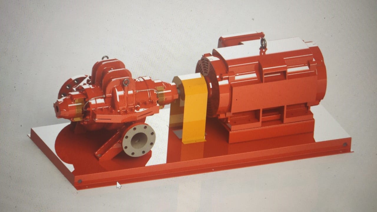 The pumps sets are designed exclusively for use in fire-fighting applications.
