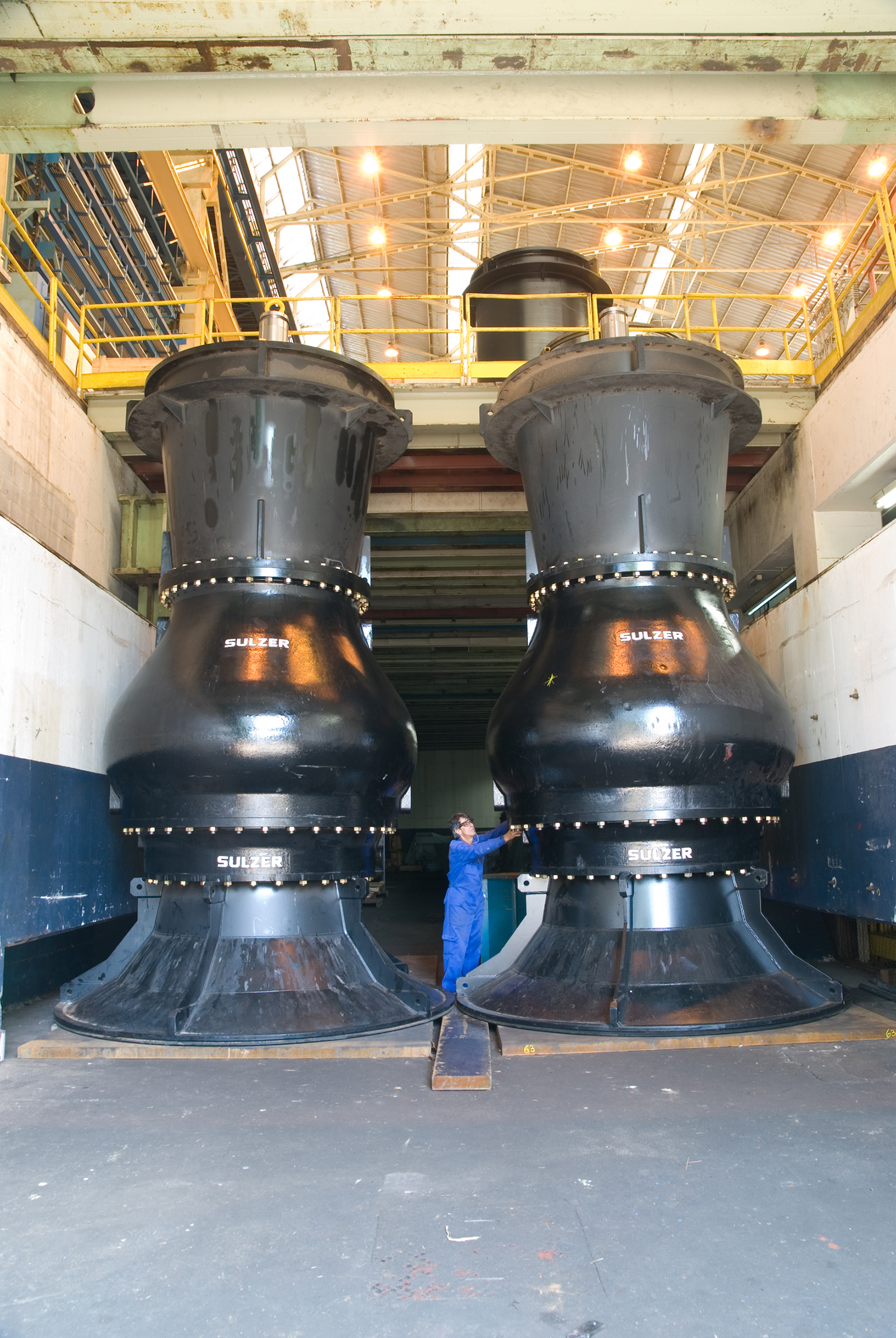 The project involved some of the largest pumps ever built by Sulzer.