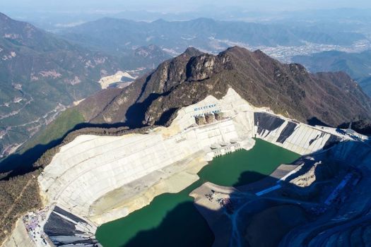 A bird's eye view of Changlongshan pumped storage plant