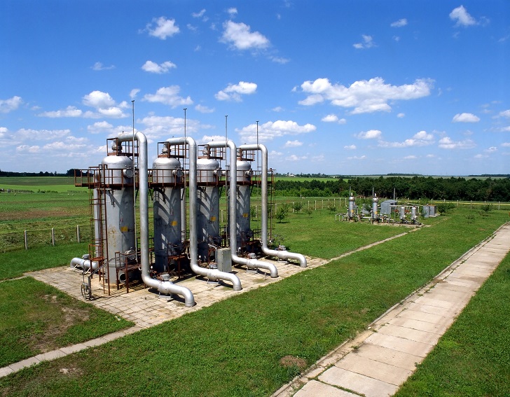 An example of an underground gas storage facility. Image courtesy of Shutterstock.