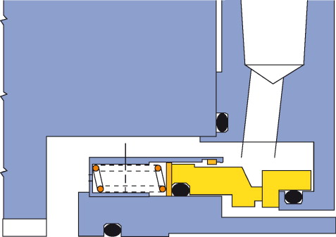 A conventional rotary mechanical seal